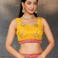 Embellished Sequined Semi-Stitched Lehenga & Unstitched Blouse With Dupatta