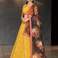 Embellished Sequined Semi-Stitched Lehenga & Unstitched Blouse With Dupatta