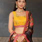 Embellished Sequined Semi-Stitched Lehenga & Unstitched Blouse With Dupatta