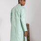 Men's Green Silk Blend Kurta