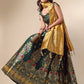 Ready to Wear Lehenga & Unstitched Blouse With Dupatta - Bottle Green