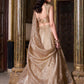Enchanting Golden Sequins Organza Wedding Lehenga Choli With Dupatta