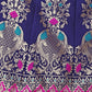 Ready to Wear Lehenga & Unstitched Blouse With Dupatta - Navy & Pink