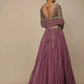 Glamorous Pink Sequins Georgette Reception Wear Lehenga Choli