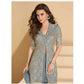 Steel Grey Embroidered Kurta Palazzo Suit with Elegant Dupatta