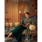 Emerald Green Heavy Embroidered Kurta Set with Designer Statement Dupatta