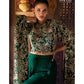 Emerald Green Heavy Embroidered Kurta Set with Designer Statement Dupatta