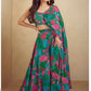 Striking Teal & Pink Floral Lehenga Set