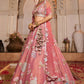 PINK - Net Fabric Sequinse embroidery Semi-Stitched Lehenga choli & Dupatta