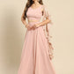 Flared skirt with crop top in Pastel Colors