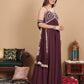 Ethnic Motifs Embroidered Gotta Patti Georgette Kurta With Dupatta