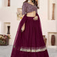 Embellished Sequinned Semi-Stitched Lehenga Choli With Dupatta