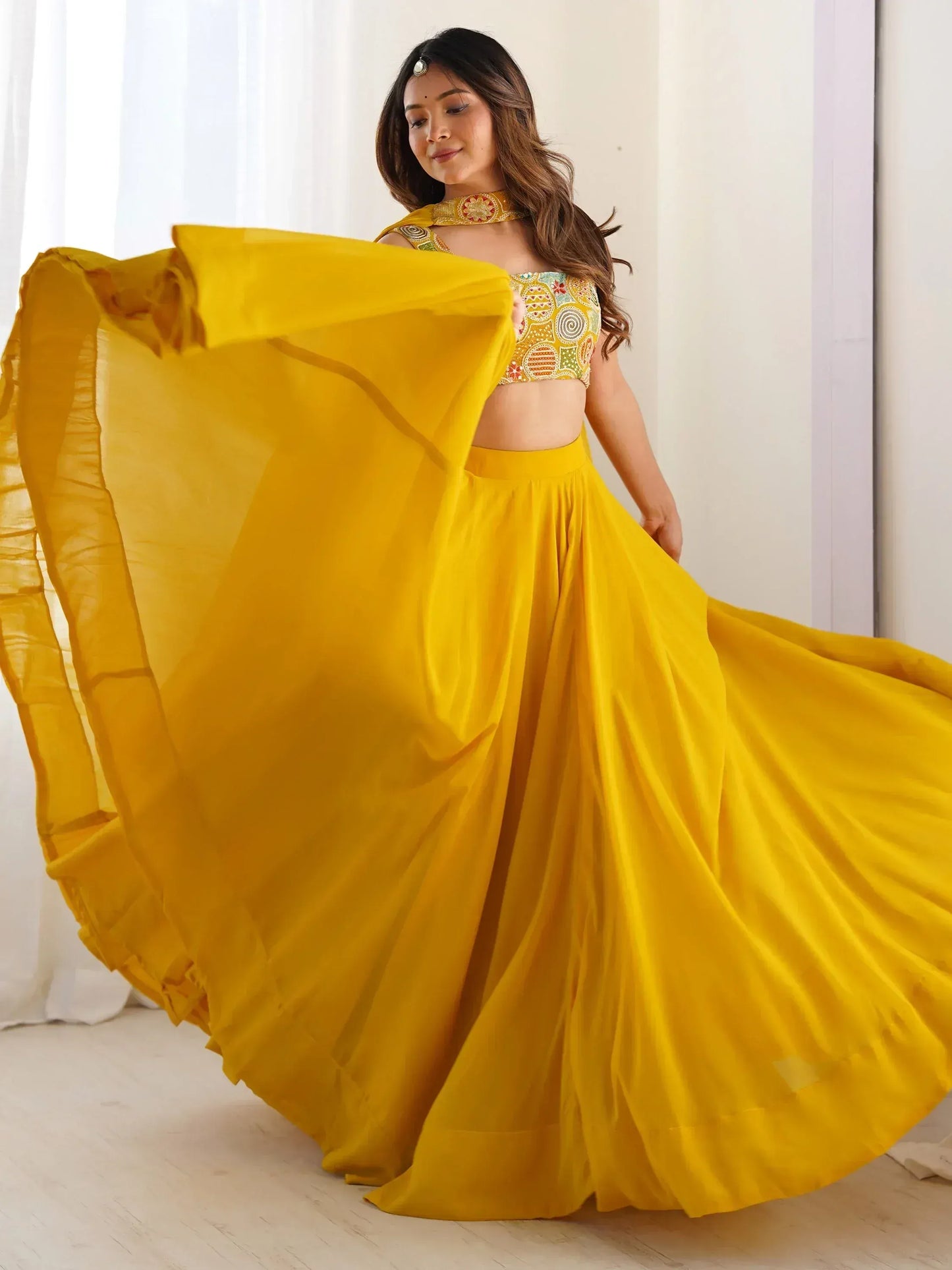 Georgette Party Wear Lehenga Choli With Dupatta