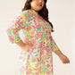 Plus Size Pure Cotton Floral Printed A-line Tunic