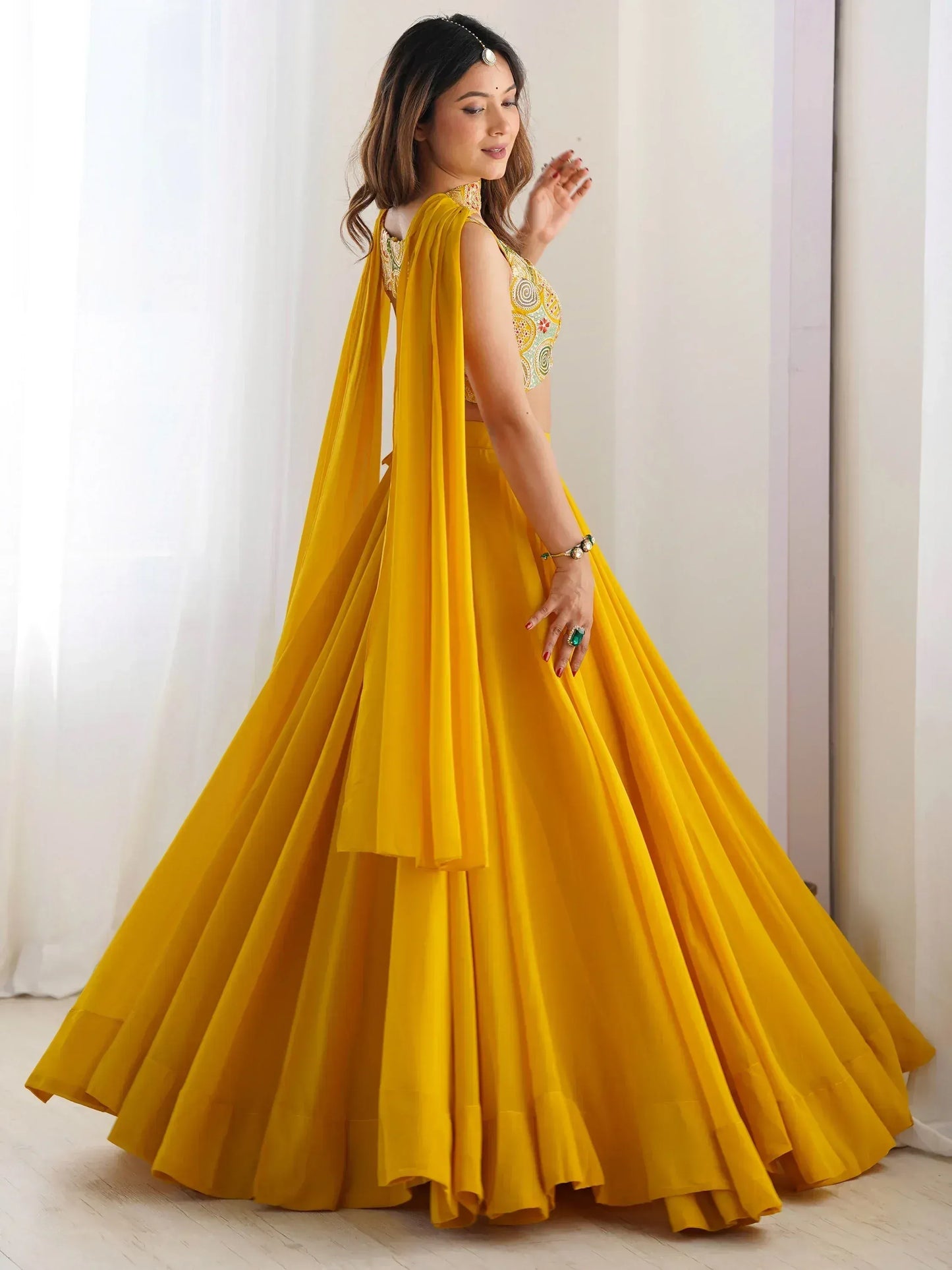 Georgette Party Wear Lehenga Choli With Dupatta