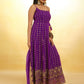 Stunning Purple Embroidered Georgette Designer Anarkali Suit