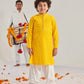 Boys Ethnic Motifs Embroidered Regular Thread Work Kurta With Pyjamas