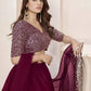 Embroidered Sequinned Semi-Stitched Lehenga & Unstitched Blouse With Dupatta