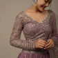 Pink Embroidered Georgette Lehenga Set With Dupatta