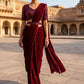 Sequinned Designer Saree with Sequinned Details
