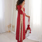 Stylish Mirror Laced Crepe Wedding Wear Kurti With Pant