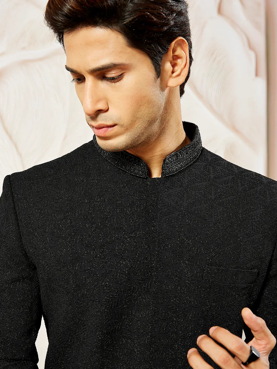 Men's Silk Blend Indo Western Kurta