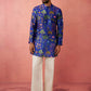 Floral Digital Print Band Collar Straight Kurta With Trousers