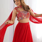 Georgette Party Wear Lehenga Choli With Dupatta