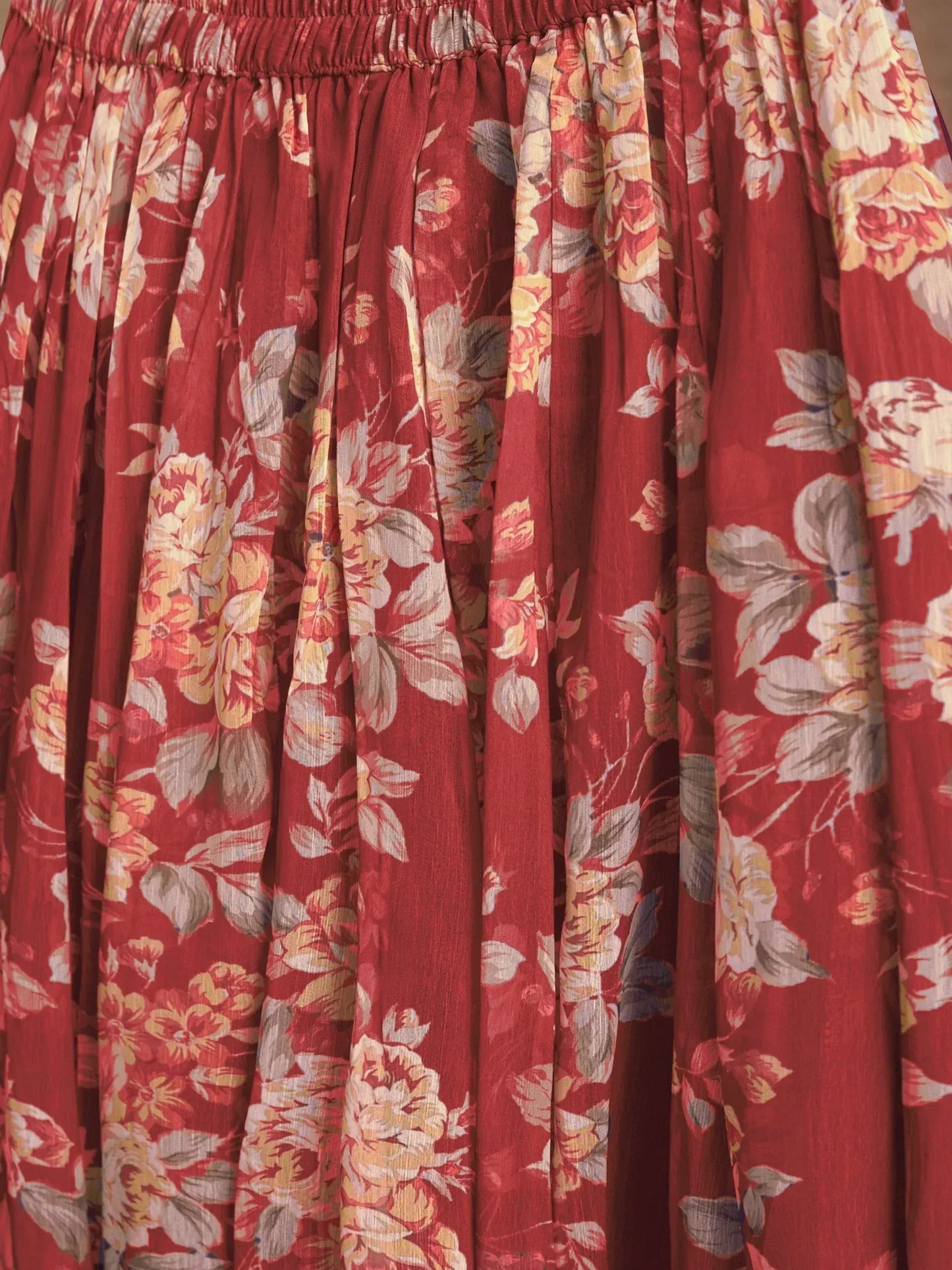 Floral Printed Chiffon Function Wear Palazzo Suit