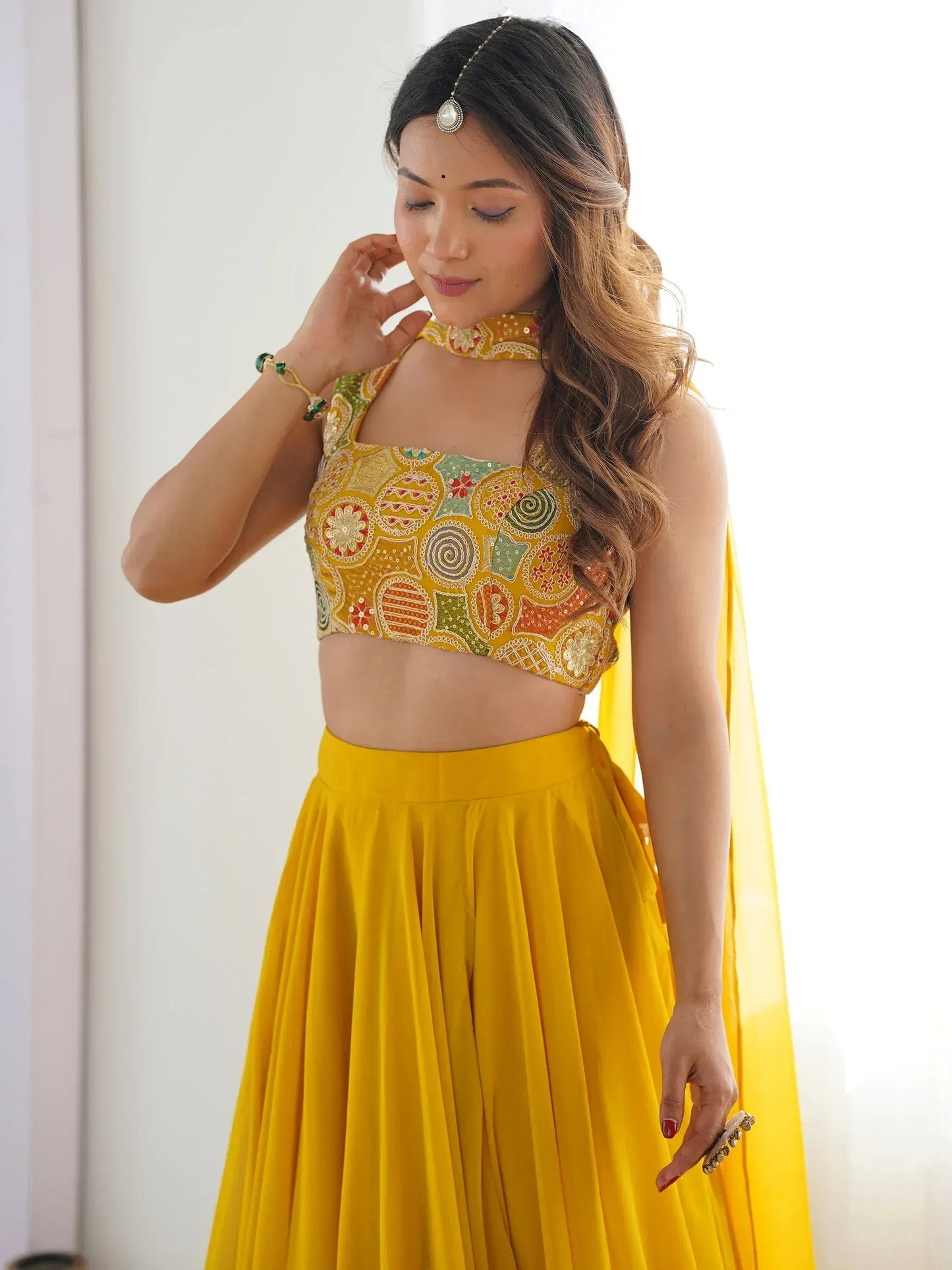Georgette Party Wear Lehenga Choli With Dupatta