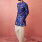Floral Digital Print Band Collar Straight Kurta With Trousers