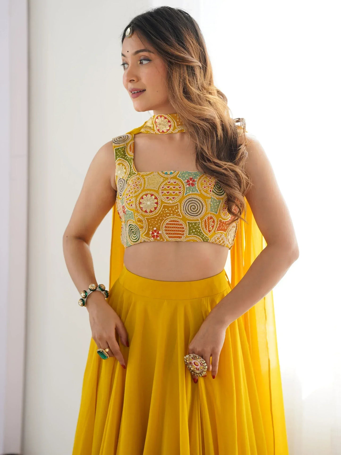 Georgette Party Wear Lehenga Choli With Dupatta