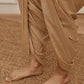 Womens Beige Cambric Cotton Dhoti Yoga Pants