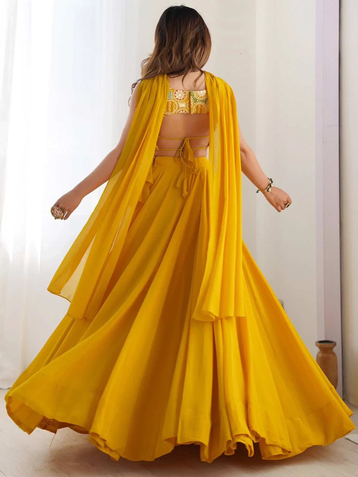 Georgette Party Wear Lehenga Choli With Dupatta