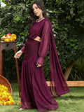 Poly Georgette Fusion Saree