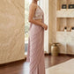 Mauve Embellished Embroidered Fusion Saree