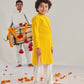 Boys Ethnic Motifs Embroidered Regular Thread Work Kurta With Pyjamas