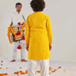 Boys Ethnic Motifs Embroidered Regular Thread Work Kurta With Pyjamas