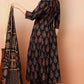 Oumad Floral Print Kurta, Palazzo & Dupatta Set