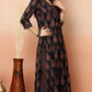 Oumad Floral Print Kurta, Palazzo & Dupatta Set