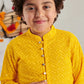 Boys Ethnic Motifs Embroidered Regular Thread Work Kurta With Pyjamas