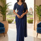Sequinned Designer Saree with Sequinned Details