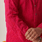 Boys Ethnic Magenta & White Embroidered Georgette Straight Fit Kurta Pyjama Set