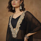 Women Embroidered Kaftan With Cami & Straight Pants