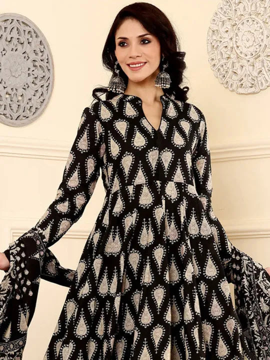 Women Ethnic Motifs Printed Regular Kurti with Palazzos & Dupatta
