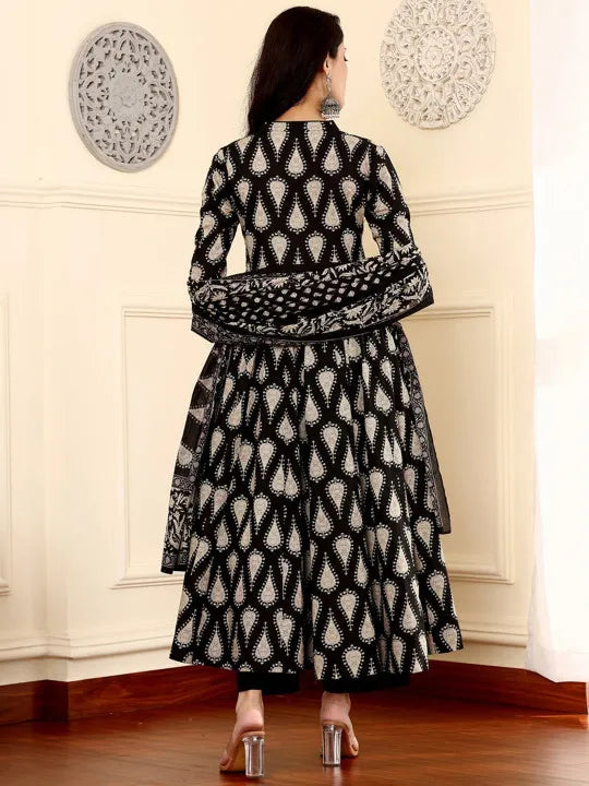 Women Ethnic Motifs Printed Regular Kurti with Palazzos & Dupatta