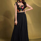 Dazzling Black Sequins Work Georgette Reception Wear Lehenga Choli