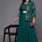 Plus Size Printed Top, Jacket With Skirt - Co-Ord Set