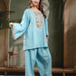 Women Ethnic Motifs Embroidered Regular Mirror Work Pure Cotton Kurta with Patiala
