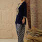 Ethnic Motifs Embroidered Thread Work Velvet Kurta With Patiala